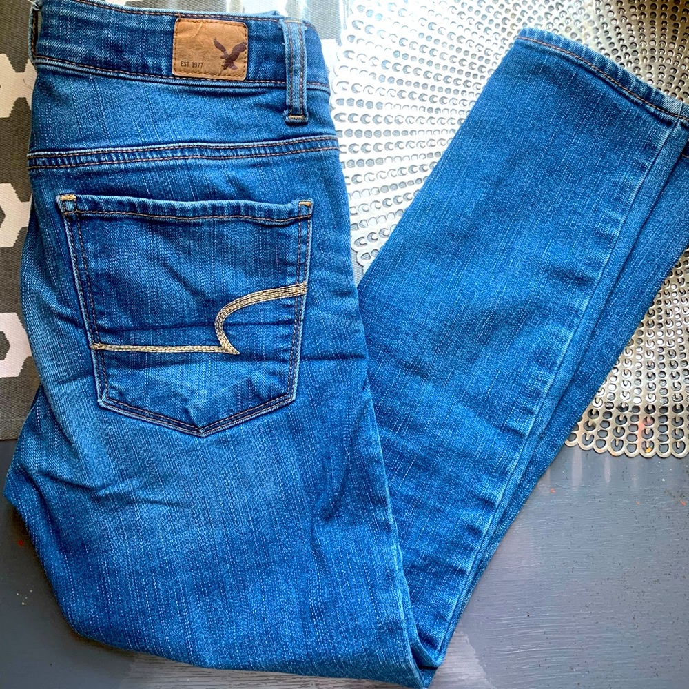 American Eagle High Rise Crop Jeggings